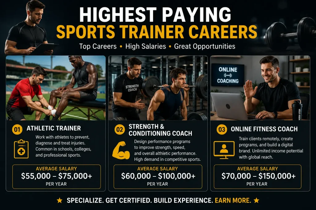 sports trainer salary