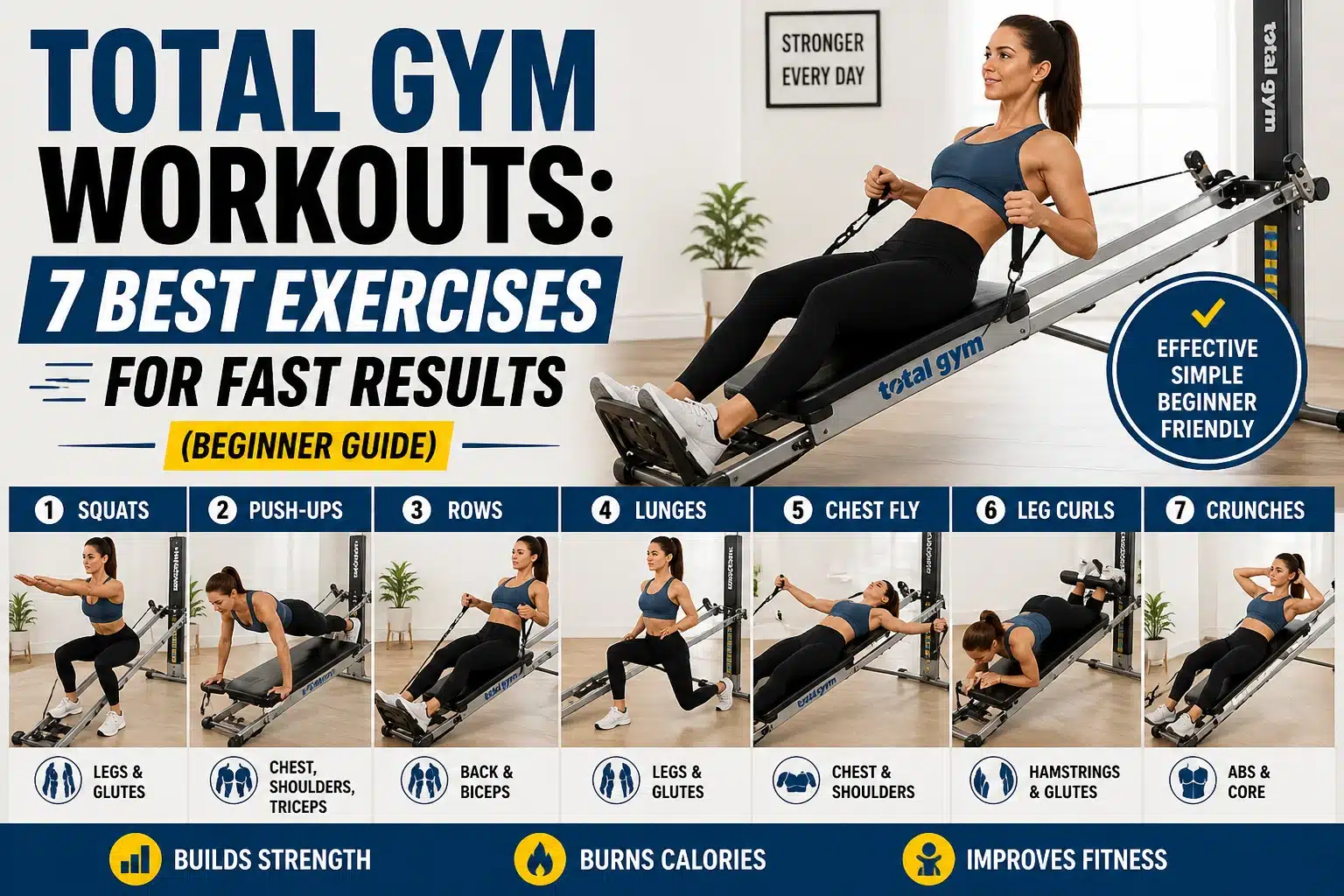 total gym workouts